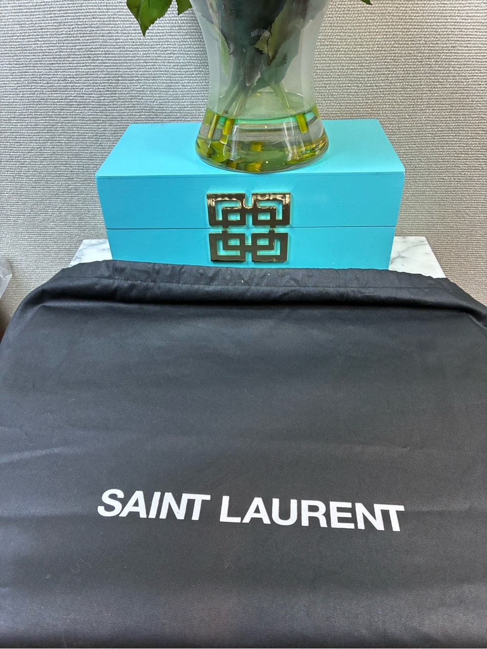 Saint Laurent YSL Giant Quilted Leather Logo Travel Bag - NWOT $5100 Retail - Picture 15 of 16